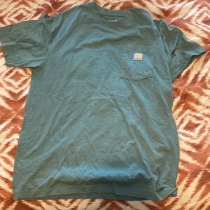 Carhartt Men's Teal Short Sleeve Pocket Tee